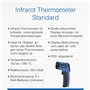 as - Schwabe Thermomètre Infrarouge / Pyromètre Mesure sans Contact de la Température Infrarouge de 50 à +380°C Affichage Numéri