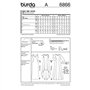 Burda B6866 Patron de Couture Robe de Soirée 19 x 13 cm, 36-48