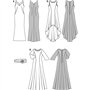 Burda B6866 Patron de Couture Robe de Soirée 19 x 13 cm, 36-48