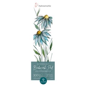 Hahnemühle Watercolour Bookmark Pad Lot de 15 feuilles de marque-page aquarelle 100% coton mat 300 g/m² 5