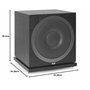 ELAC Debut Caisson de Basse SUB 3010, Haut-Parleur Actif pour la Lecture de Musique Via Une chaîne stéréo, Basses Profondes grâc