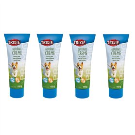 Trixie Premio Crème de volaille | Pack de 4 | 4 x 110 g | Friandise à la Viande pour Chiens | Peut Aider à faciliter la Prise de