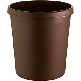 Helit h6106175 grand corbeille à papier de 30 l (marron)