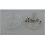 Interrupteur de lampe avec contacts à vis - Interrupteur à pied - Interrupteur intermédiaire - 1 pôle - 2 A - Transparent - Inte