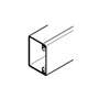 REHAU GOULOTTE AXIS 60x40-1 COMPARTIMENT PVC BLANC IK10 2 m