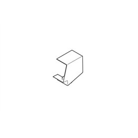 REHAU ANGLE PLAT POUR GOULOTTE AXIS 60x40 PVC BLANC IK10