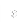 REHAU ANGLE PLAT POUR GOULOTTE AXIS 60x40 PVC BLANC IK10