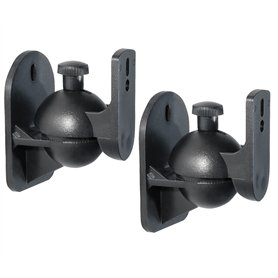 My Wall HB 4 L Support Mural denceinte inclinable + pivotant Distance Entre Les Murs (Max.): 6 cm Noir 1 Paire(s)