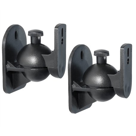 My Wall HB 4 L Support Mural denceinte inclinable + pivotant Distance Entre Les Murs (Max.): 6 cm Noir 1 Paire(s)