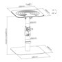 My Wall HS31L Support de Haut-Parleur à 2 Positions, inclinable, Hauteur réglable