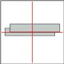 Hedue L355/ZM18 Laser de positionnement 635 nm 5 mW avec système optique à lignes croisées 5° Focalisable Rouge