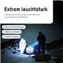 ANSMANN Baladeuse LED rechargeable avec accumulateur 5200 mAh (1 pce) – Lampe torche ultra puissante aux trois modes d'éclairage