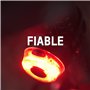 ANSMANN Feu arrière de vélo homologué StVZO avec LED CREE fiable, protégé IPX5, alimenté par batterie, jusqu'à 4 heures d'autono