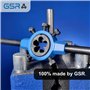 GSR Silver Support pour filières de coupe (65 x 18) DIN EN 22568 (DIN 223), zinc moulé sous pression, moletage de la poignée pou