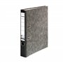 Falken Lot de 3 classeurs recyclés en marbre nuage Fabriqué en Allemagne Largeur 5 cm Dos noir Format A4 Dos noir Classeur à lev