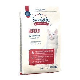Sanabelle Indoor - aliments secs pour chats adultes (à partir de 12 mois) - spécialement adaptés aux chats d'intérieur et aux ch