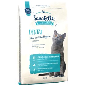 Sanabelle Dental - Aliments secs pour chats adultes pour le nettoyage des dents et les soins dentaires - 1 x 10 kg