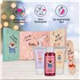 accentra Calendrier de l'Avent Joyeuses Fêtes 2021 pour les filles avec 24 produits de bain, soins du corps et accessoires pour 