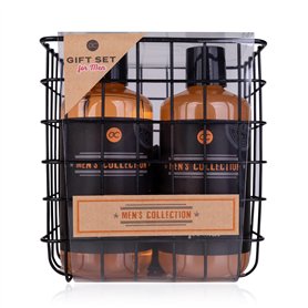 Accentra Coffret cadeau pour homme dans panier métallique