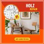Poliboy Holz Repair - Polish pour meubles marron moyen pour bois laqué - Produit de polissage ravivant les couleurs - 1 x 100 ml