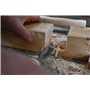 Outils « Cerise » 1001016 | Ciseau à bois de qualité supérieure avec manche en hêtre blanc, forgés à la main en Allemagne – 16 m