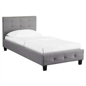 IDIMEX Lit Simple pour Adulte ou Enfant Reve Couchage 90 x 190 cm avec sommier 1 Place / 1 Personne