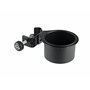 K&M 16024 Porte-cannettes Noir - surface de rangement pour gobelets et cannettes