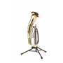 K&M 149/2 Pied de Ténor Noir - Pieds pliables - Hauteur jusqu'à 105 cm - convient pour baryton et cor alto