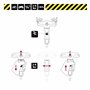 WGB Das Werkzeug Tournevis dynamométrique avec 12 embouts dans poignée en T pour vélo | Clé dynamométrique 1/4" avec cruciforme,