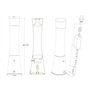 Reality R50551116 Lampe de table Métal/Verre 35 W GY6.35 Chrome