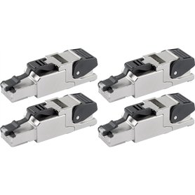 Telegärtner J00026A2000 Lot de 4 connecteurs RJ45 pour AWG24/1-AWG22/1