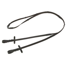KERBL Rênes Anti-Dérapants pour Cheval Noir/Brun 15mm 1 Unité