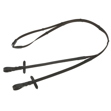 KERBL Rênes Anti-Dérapants pour Cheval Noir/Brun 15mm 1 Unité