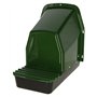 Kerbl 73144 Lot de 1 pondoir d'extérieur avec bac collecteur 1 compartiment Vert foncé 37 x 44 x 49