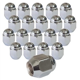 20 Ecrous de roue fermé M12x1.5 conique 60° HEX 21mm 20-KEMUTTER1215GES21