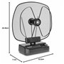 TechniSat DIGITENNE TT2 - antenne d'intérieur orientable (antenne amplificateur Large Bande de 36 DB avec Filtre LTE4 pour la ré