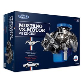 Franzis 67501 - Ford Mustang V8 - un kit de modèle fidèle à l'échelle 1:4 du moteur Ford Mustang