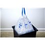 BLANCO Sacs Poubelle ménagers M (15-19 litres) | avec Cordon de Serrage | Indéchirable et imperméable | Sacs Poubelle | Éliminat