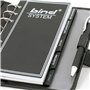Bind 10111 - Organiseur A6 en cuir nappa - Organiseur - Agenda en noir - Dossier d'environ 19 x 14 x 4 cm, chemise avec insert a