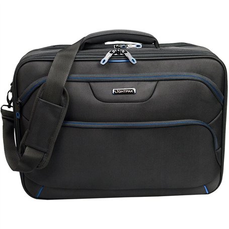 LIGHTPAK Sacoche rembourrée en Nylon pour Ordinateur Portable 17" Noir