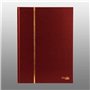 Prophila Collection Album pour Timbres, 16 Pages, intérieur Noir (couv. Rouge)
