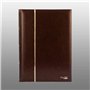 Prophila Album pour Timbres, 60 Pages, intérieur divisé Blanc (couv. Marron)