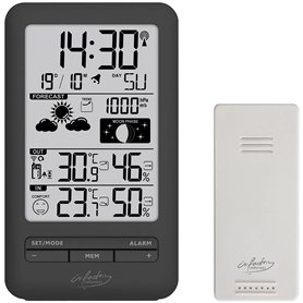 Station météo radio-pilotée FWS-170 avec baromètre et capteur extérieur [infactory]