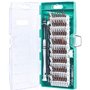 AGT Coffret de vissage 62 pièces avec tournevis pour appareils électron...