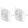 CASAcontrol Sonnette sans fil 36 tonalités FTK-100 avec 2 récepteurs secteur