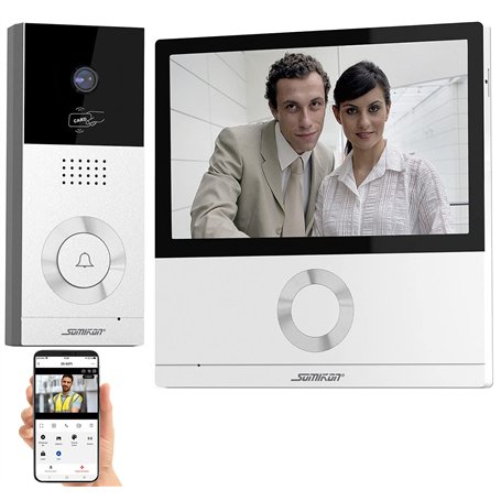 Visiophone connecté Full HD VSA-700.app avec écran tactile 7 [Somikon]