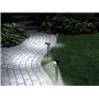 8 bornes lumineuses solaires avec capteur de mouvement - blanc chaud [Lunartec]
