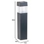 Bornes lumineuses solaires à LED avec capteur de luminosité - Carrées - x6 [Lunartec]