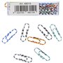 TSI 48019 Lot de 100 trombones à rayures colorées 28 mm