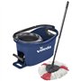 Vileda Turbo EasyWring & Clean Set Complet Balai à serpillère et Seau avec essoreuse Bleu